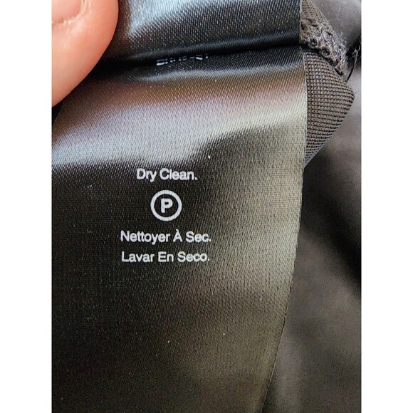 Donna Karan New York Velvet Sheath Dress Ruched Waist Size 12 Black - Picture 11 of 11